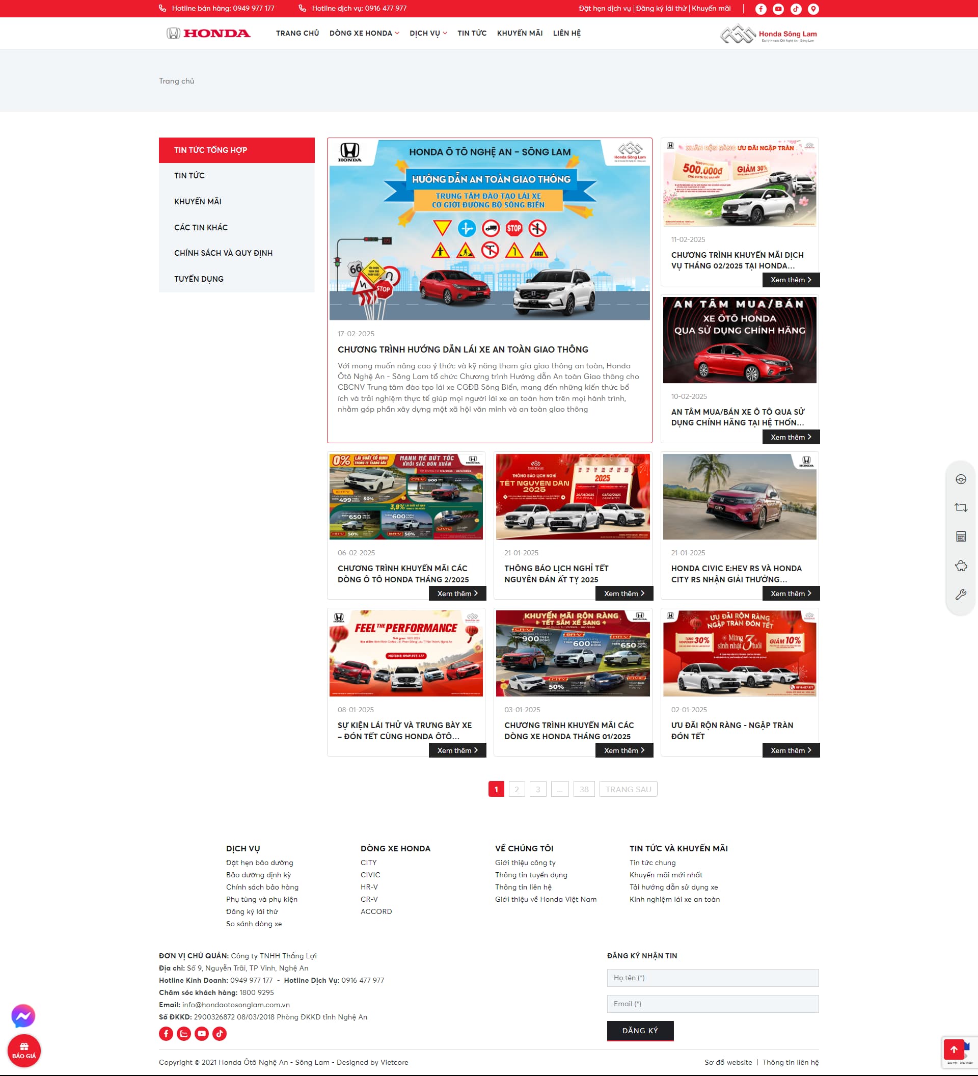 Honda Nghệ An - Sông Lam