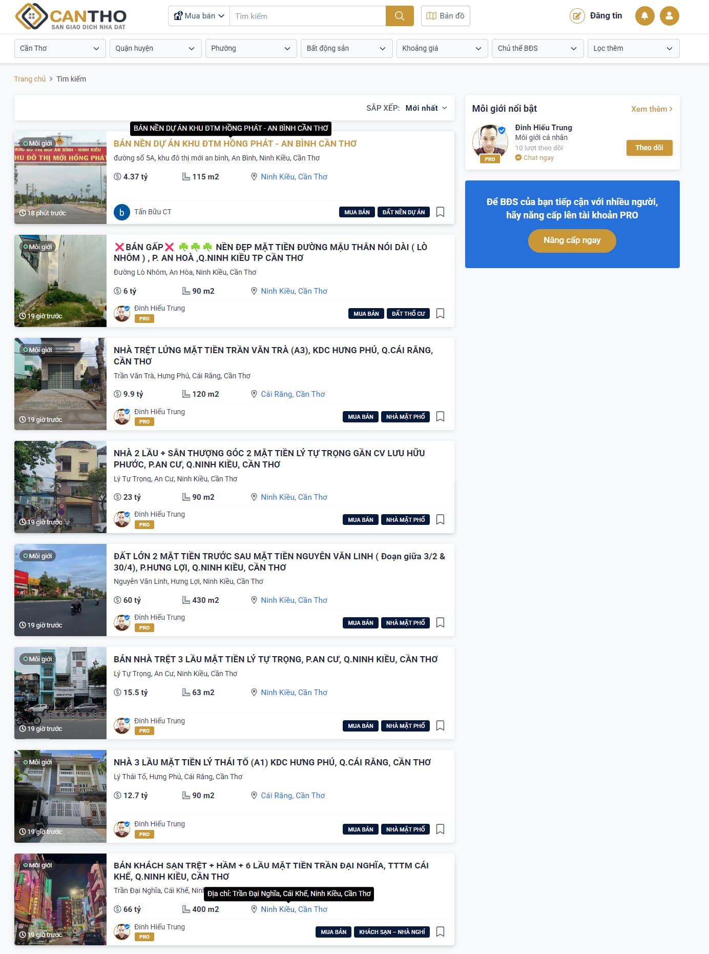 Sàn Nhà đất Cần Thơ