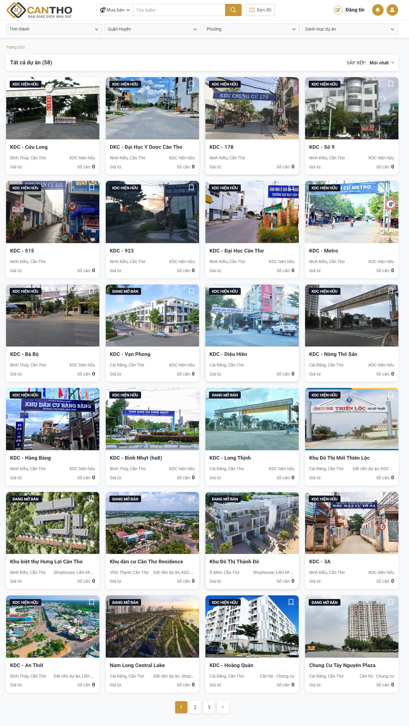 Sàn Nhà đất Cần Thơ