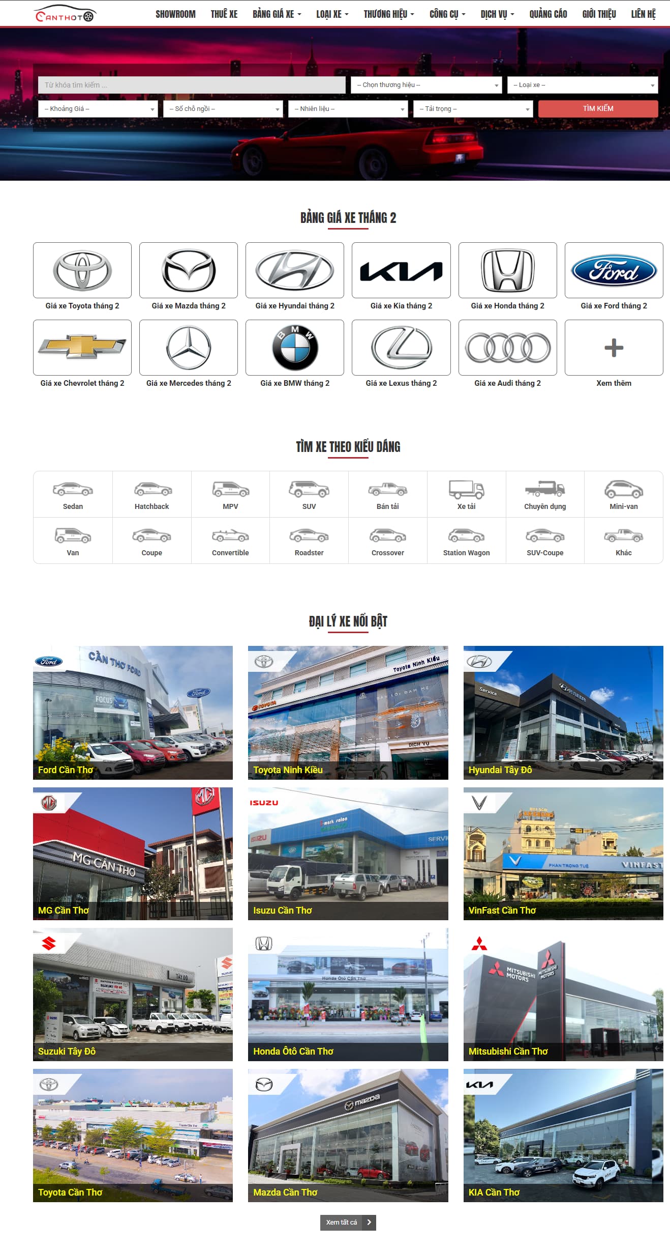 Sàn Ô Tô Cần Thơ