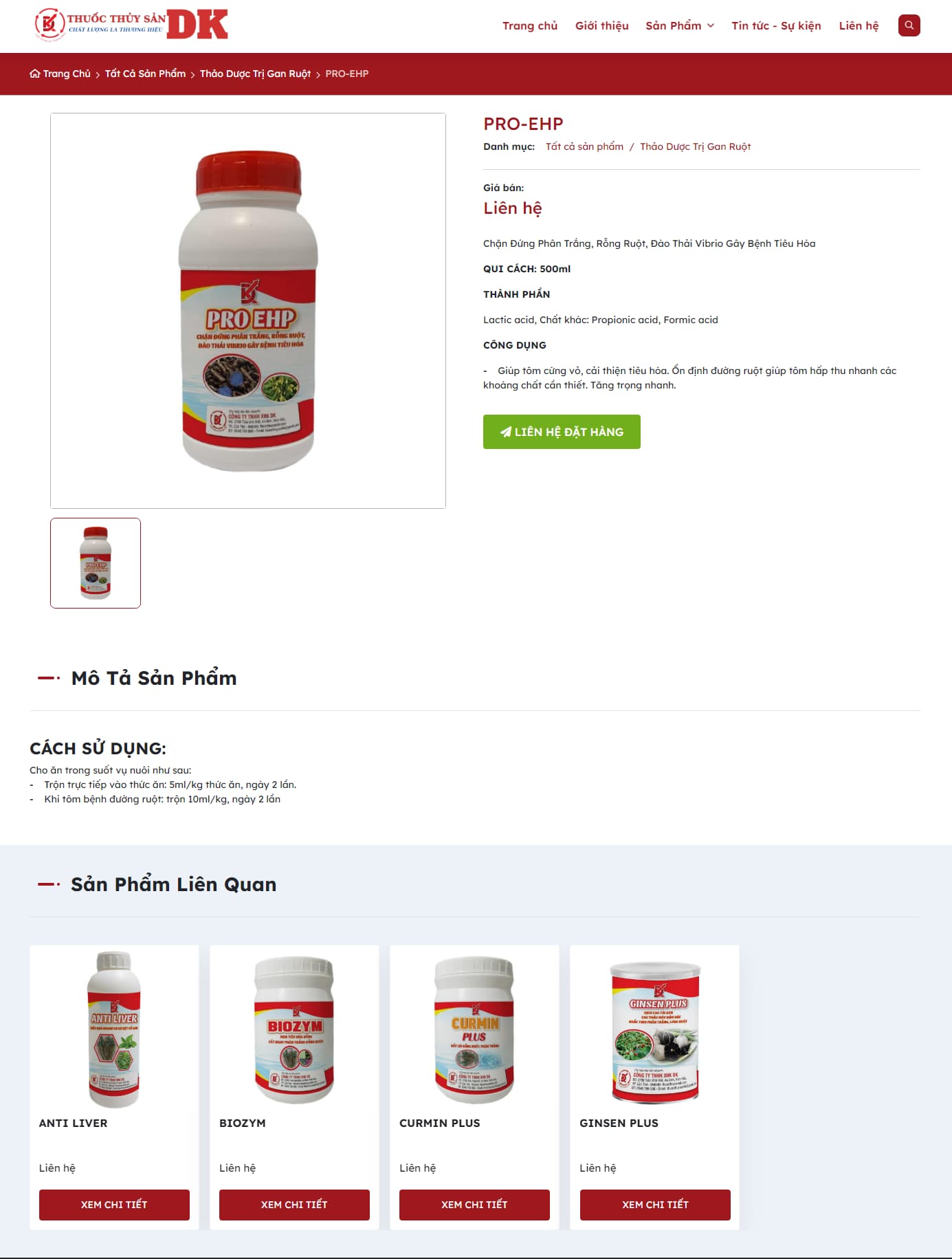 Thuốc Thủy Sản DK