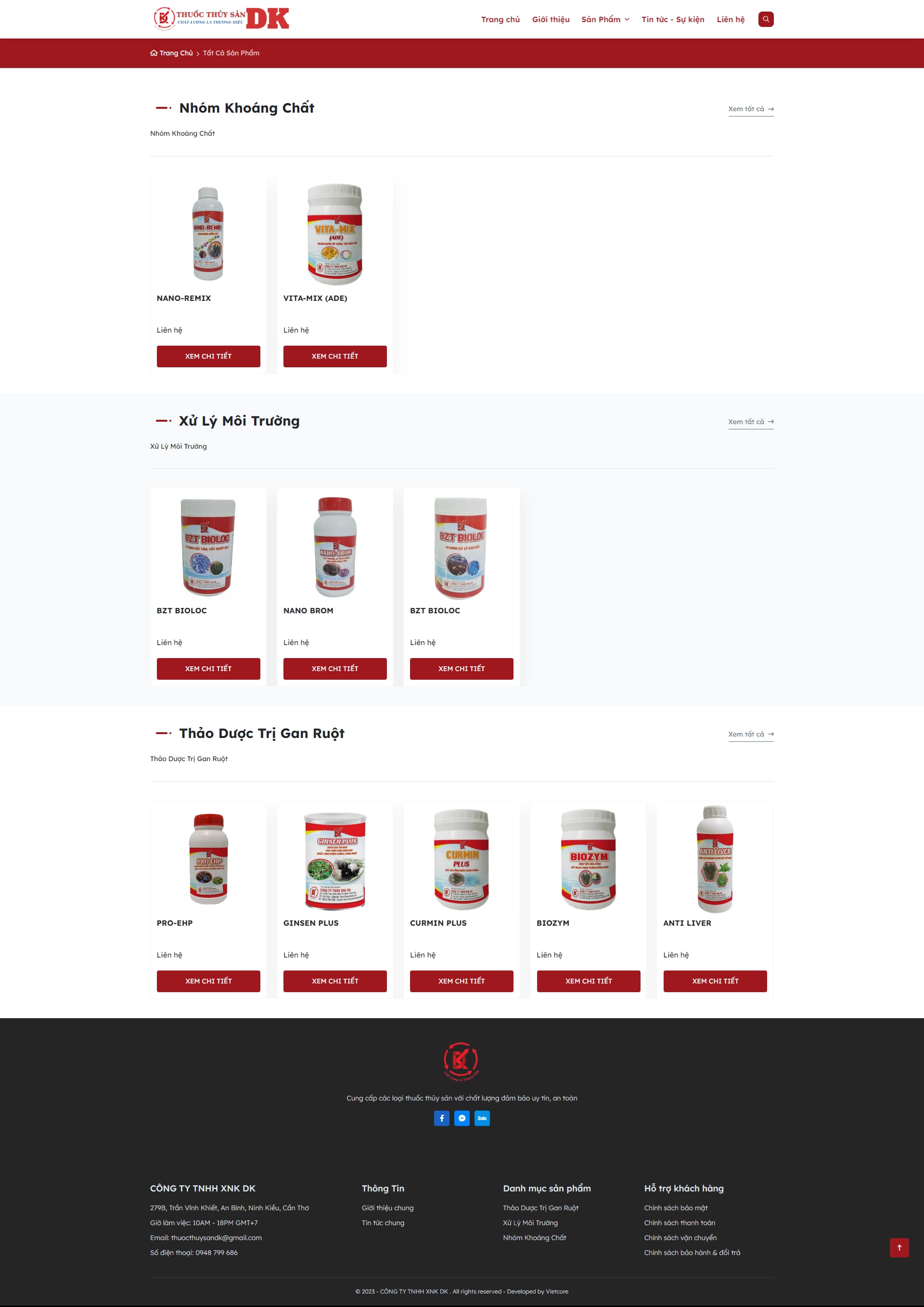 Thuốc Thủy Sản DK