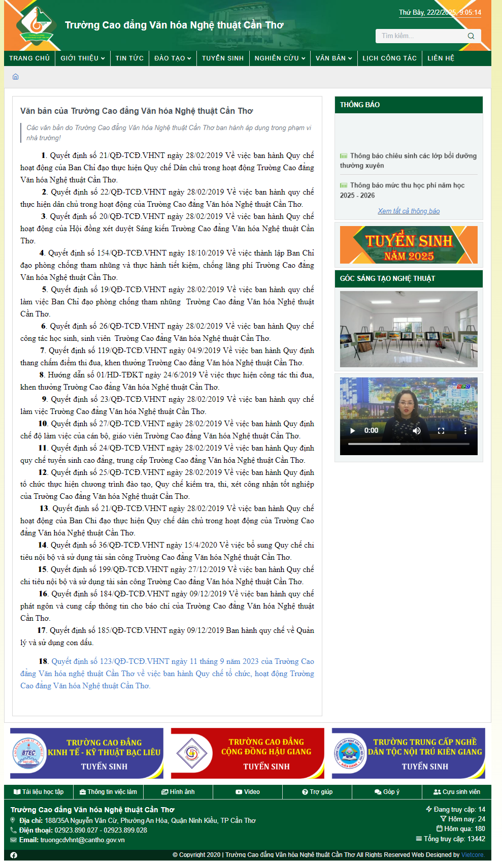 Trường Cao Đẳng VHNT