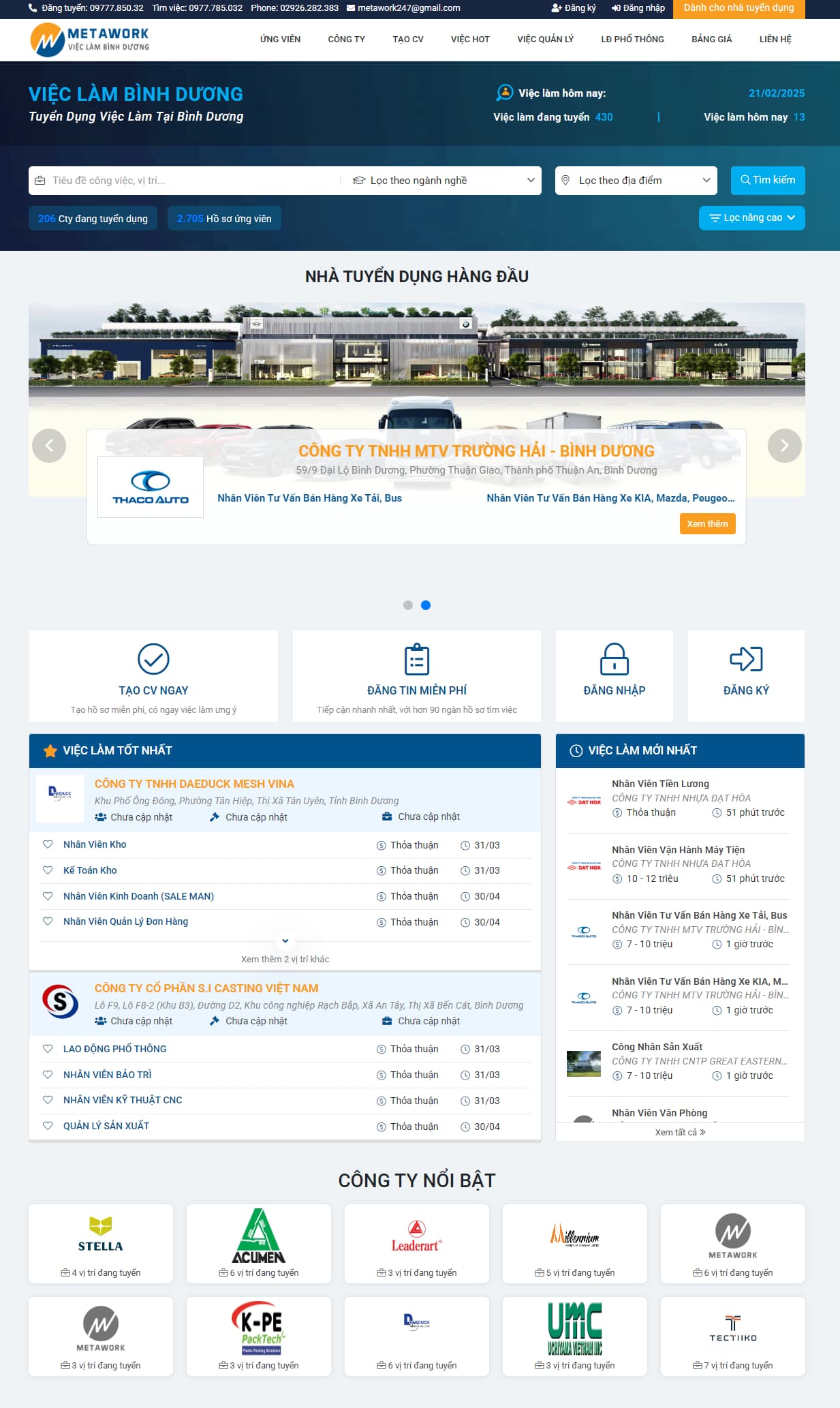 Việc Làm Bình Dương