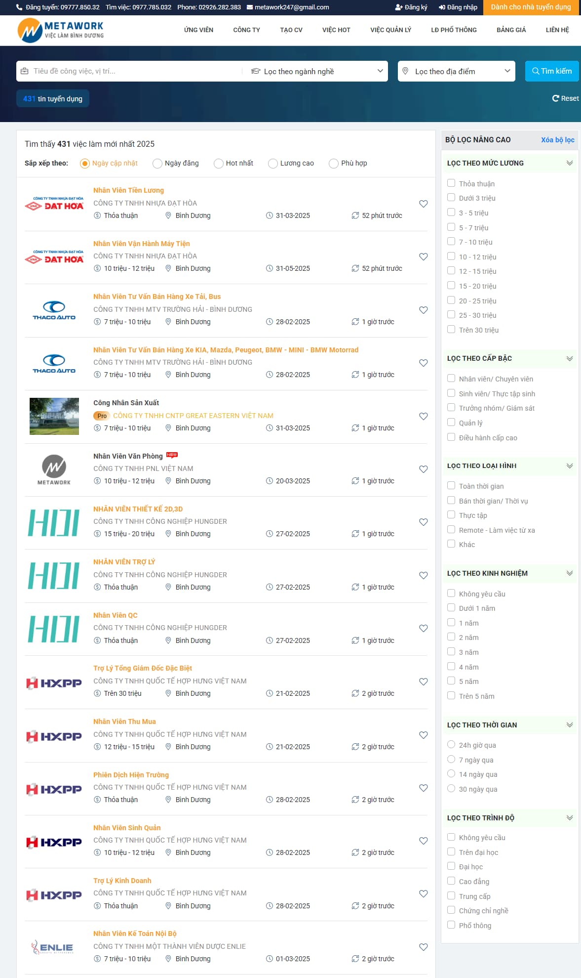 Việc Làm Bình Dương