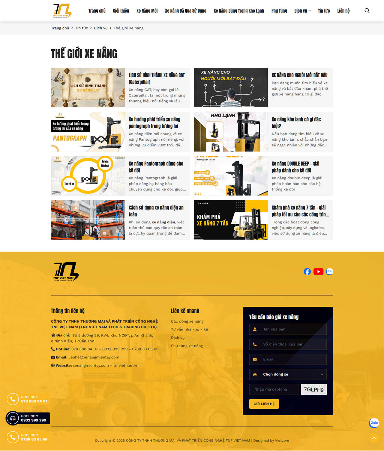 Xe Nâng Miền Tây