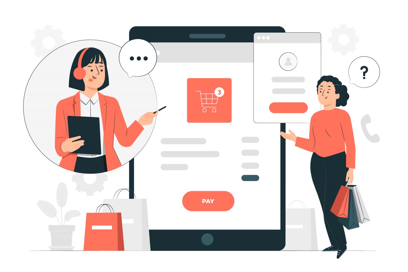 Website bán hàng: Bán hàng 24/7