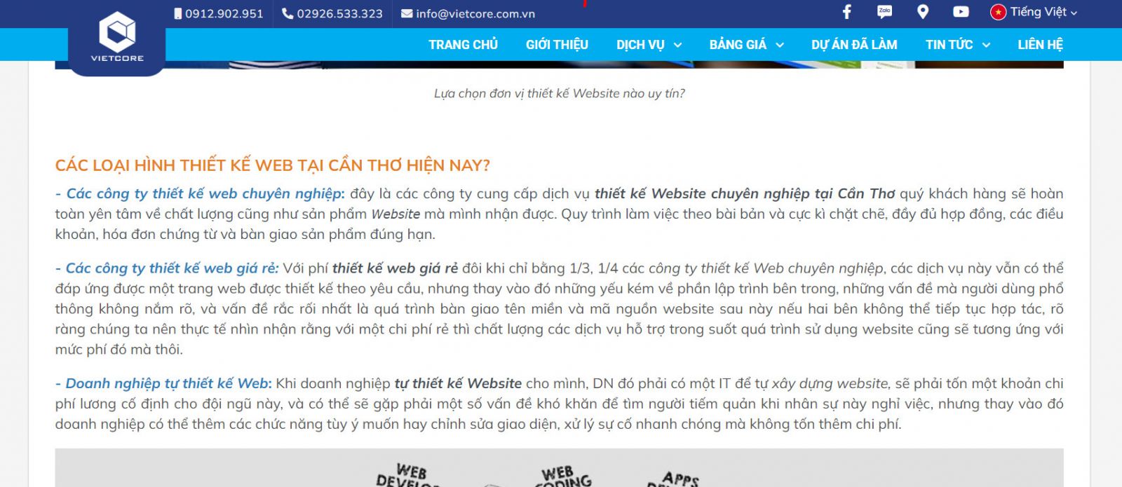 Sử dụng Bôi đậm, In nghiêng, gạch chân để nhấn mạnh đoạn nội dung chứa từ khoá